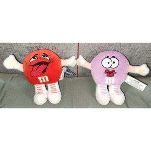 M&M's Swarmees Rambunctious Red Lisa Lilac 5" Plushies